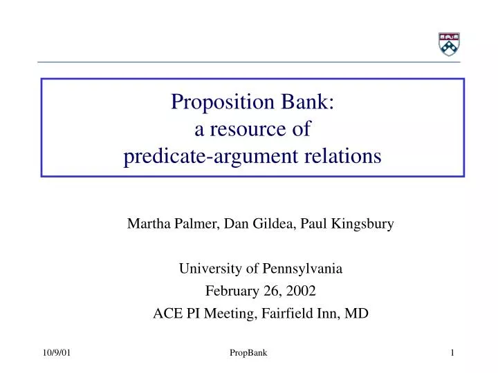 proposition bank a resource of predicate argument relations