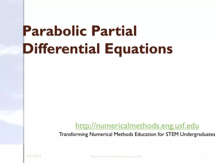 parabolic partial differential equations