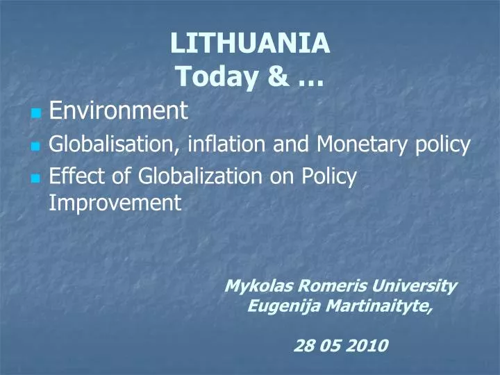 lithuania today
