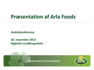 pr sentation af arla foods