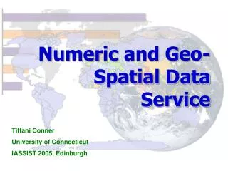 Numeric and Geo-Spatial Data Service