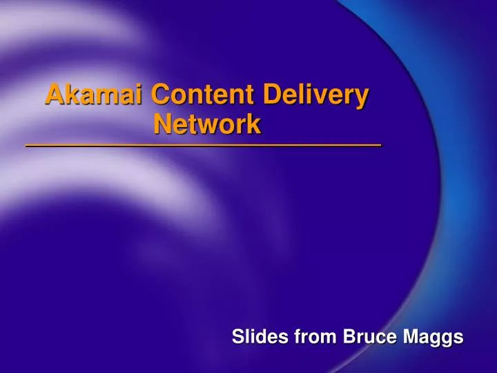 akamai content delivery network