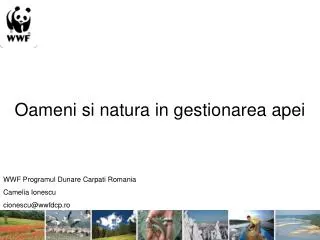 oameni si natura in gestionarea apei