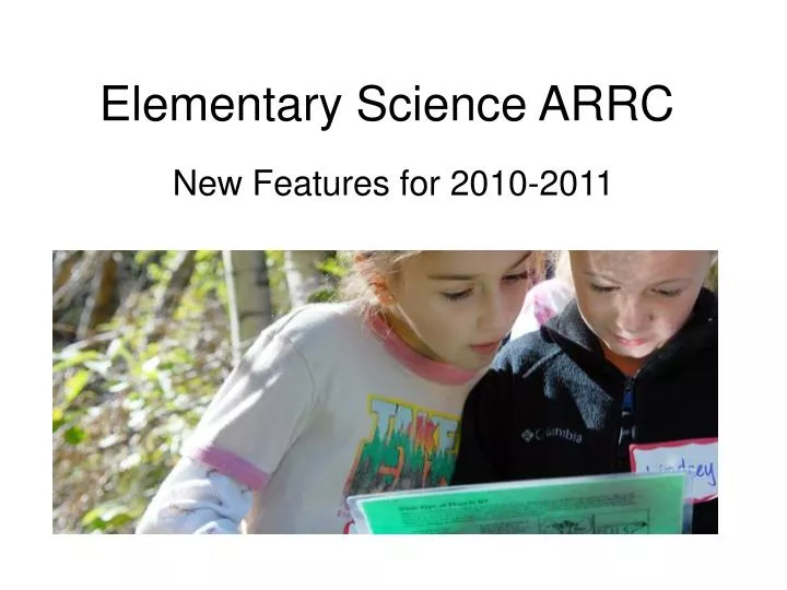 elementary science arrc