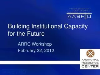 Building Institutional Capacity for the Future