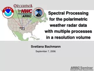 Spectral Processing for the polarimetric weather radar data with multiple processes