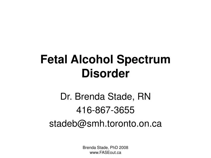 fetal alcohol spectrum disorder