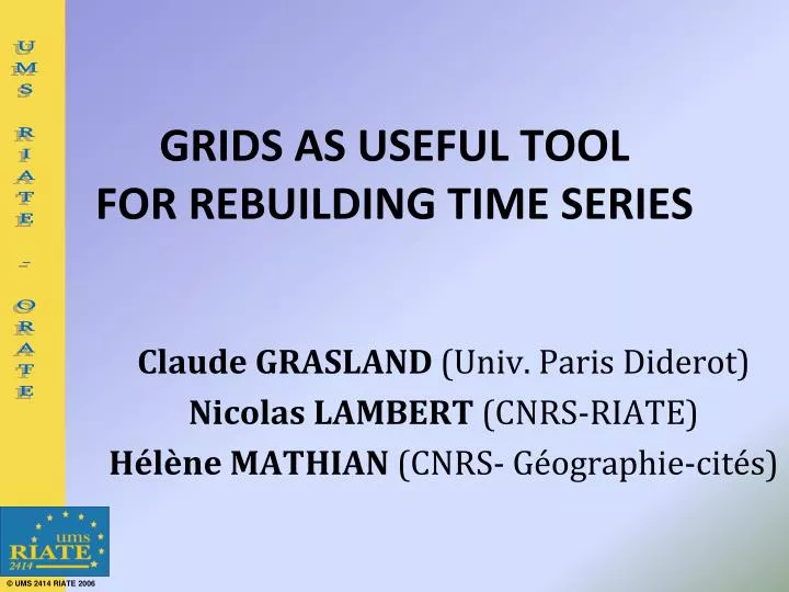 grids as useful tool for rebuilding time series