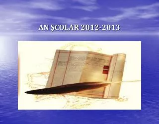 an colar 2012 2013