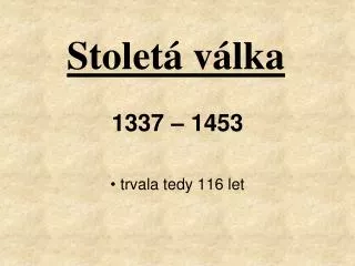 stolet v lka