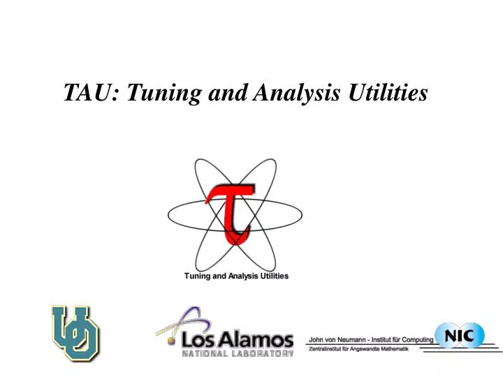 tau tuning and analysis utilities