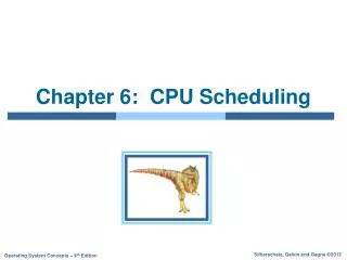 chapter 6 cpu scheduling