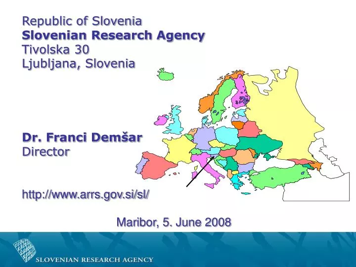 republic of slovenia slovenian research agency tivolska 30 ljubljana slovenia
