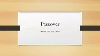 Passover