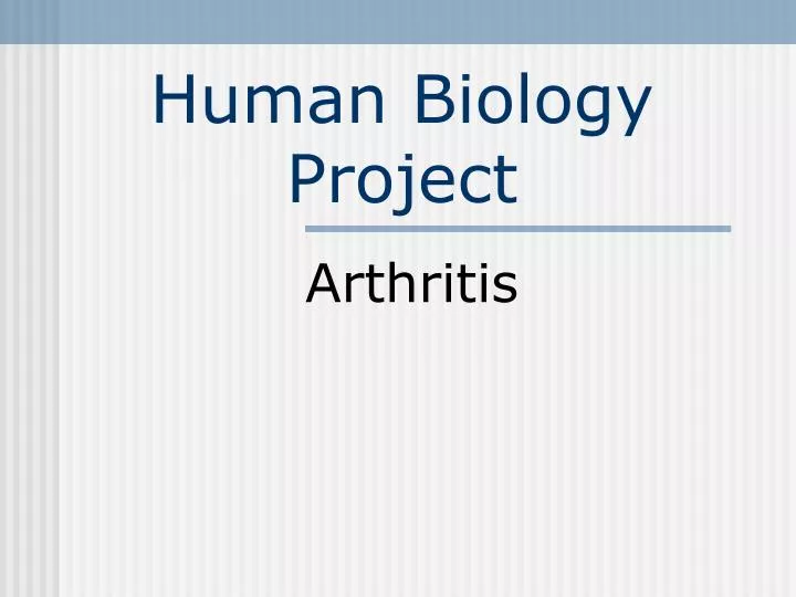 human biology project