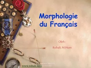 morphologie du fran ais