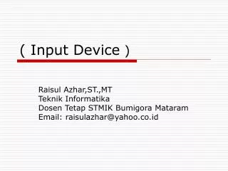 input device