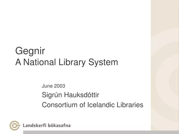 gegnir a national library system
