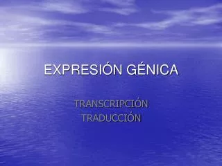 expresi n g nica