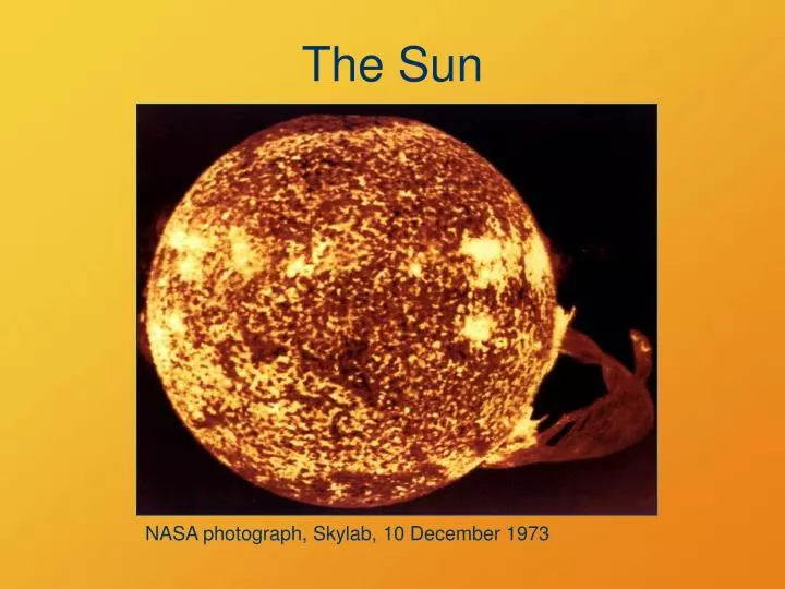 the sun