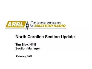 North Carolina Section Update