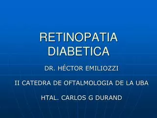 retinopatia diabetica