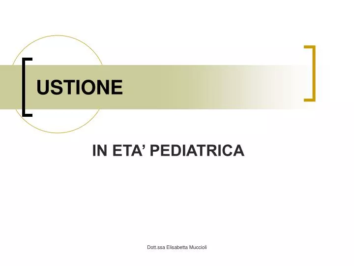 ustione