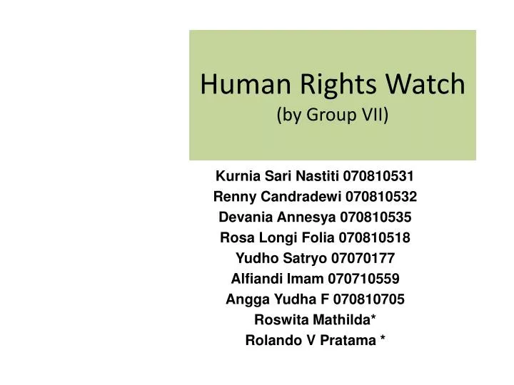 human rights watch by group vii