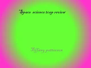 Space science tcap review