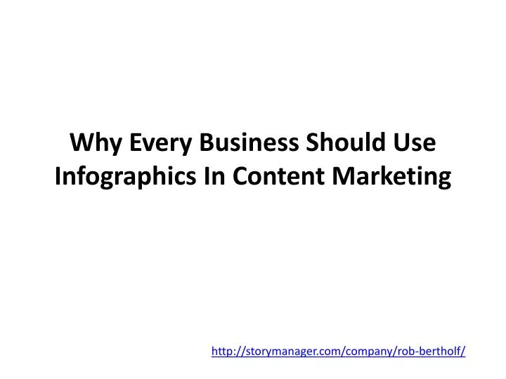 why every business should use infographics in content marketing