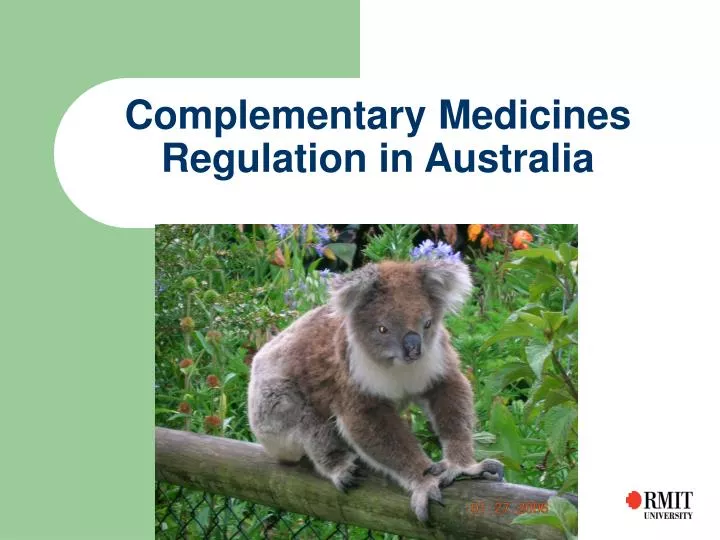 complementary medicines regulation in australia