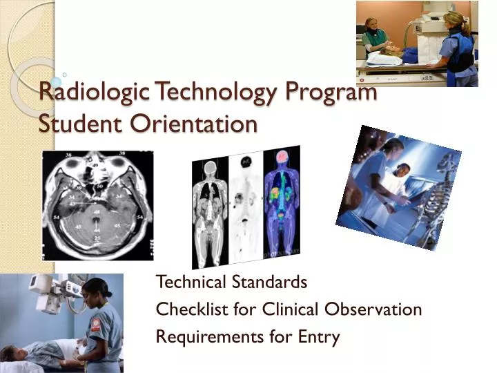 radiologic technology program student orientation