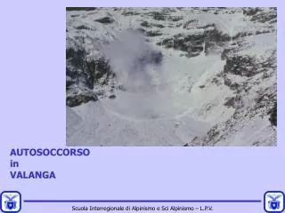 autosoccorso in valanga