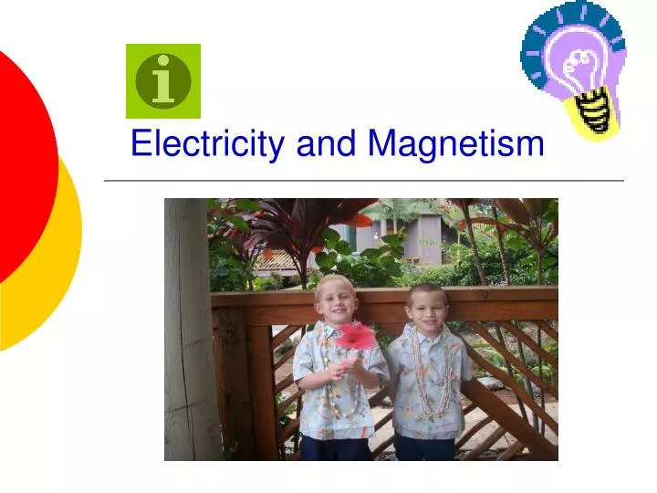 electricity and magnetism