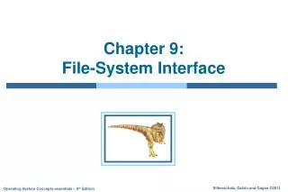 Chapter 9: File-System Interface