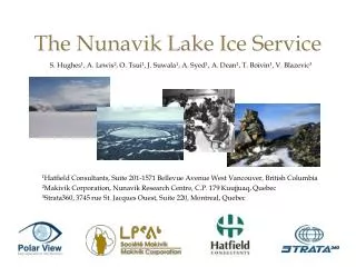 The Nunavik Lake Ice Service