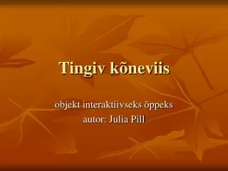 tingiv k neviis
