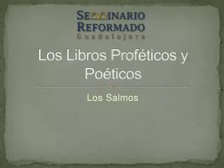 los libros prof ticos y po ticos