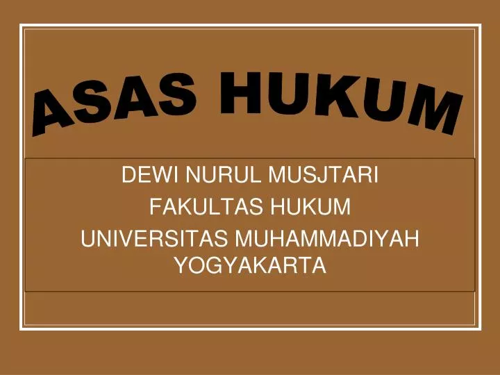 dewi nurul musjtari fakultas hukum universitas muhammadiyah yogyakarta