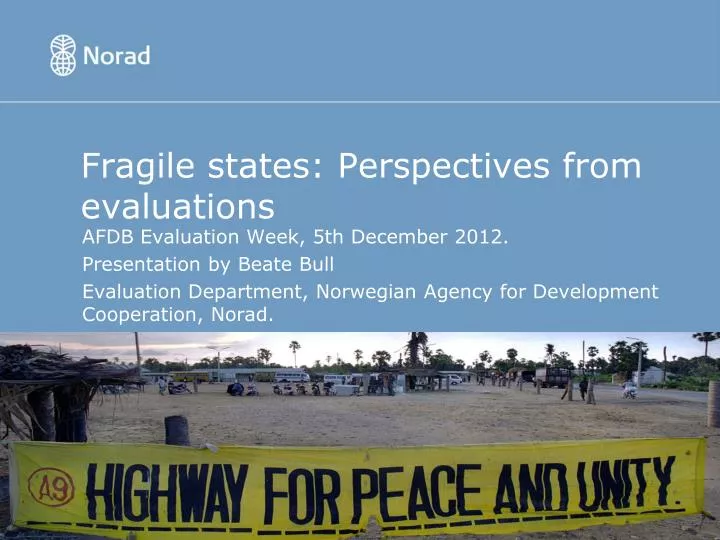 fragile states perspectives from evaluations