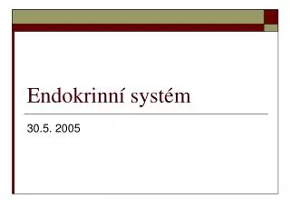 endokrinn syst m