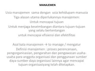 manajemen