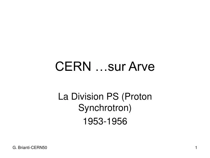 cern sur arve