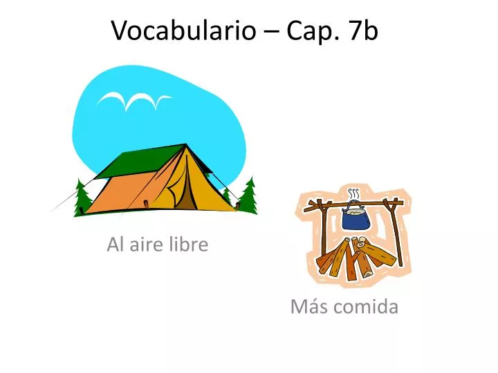 vocabulario cap 7b