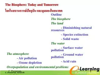 The Biosphere: Today and Tomorrow ?????????????????????? ????????????????