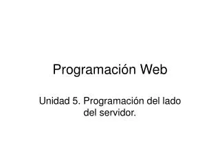 programaci n web