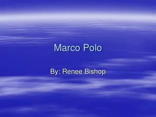 Marco Polo