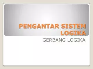 pengantar sistem logika
