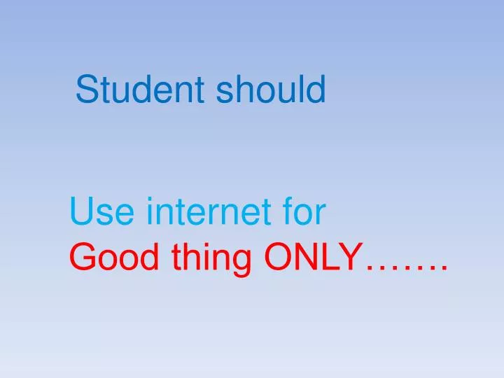 student should