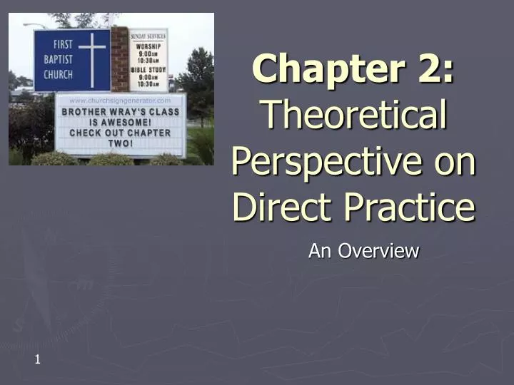 chapter 2 theoretical perspective on direct practice